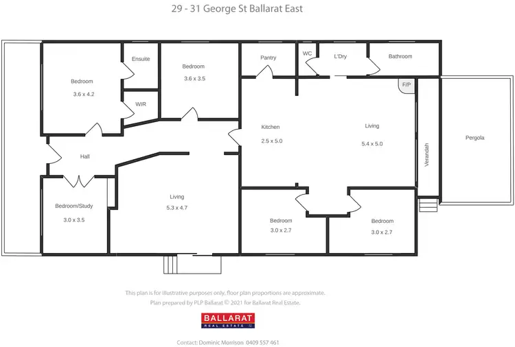 Floorplan of Homely house listing, 29 - 31 George Street, Ballarat East VIC 3350