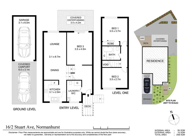 Floorplan of Homely townhouse listing, 16/2 Stuart Avenue, Normanhurst NSW 2076