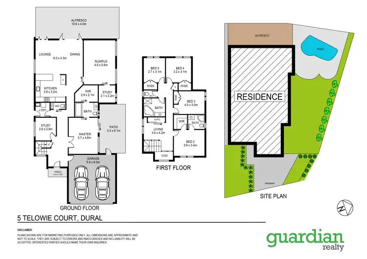 Floorplan of Homely house listing, 5 Telowie Court, Dural NSW 2158