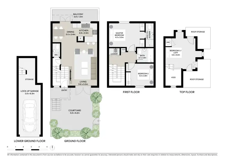 Floorplan of Homely townhouse listing, 11/54 Albany Street, Crows Nest NSW 2065