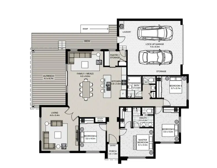 Floorplan of Homely house listing, 33 Willowbank Way, Brown Hill VIC 3350