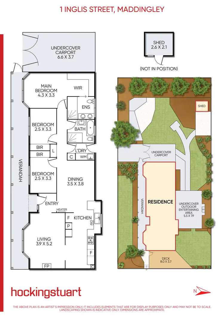 Floorplan of Homely house listing, 1 Inglis Street, Maddingley VIC 3340