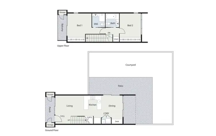 Floorplan of Homely townhouse listing, 32/30 Ijong Street, Braddon ACT 2612
