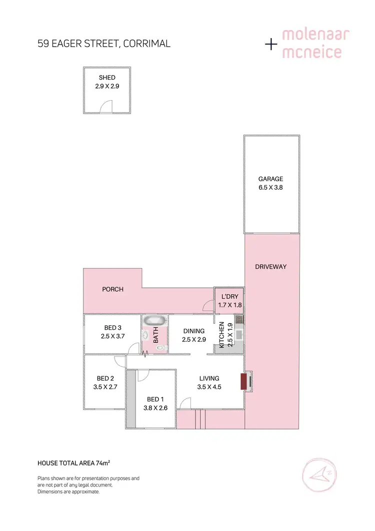 Floorplan of Homely house listing, 59 Eager Street, Corrimal NSW 2518