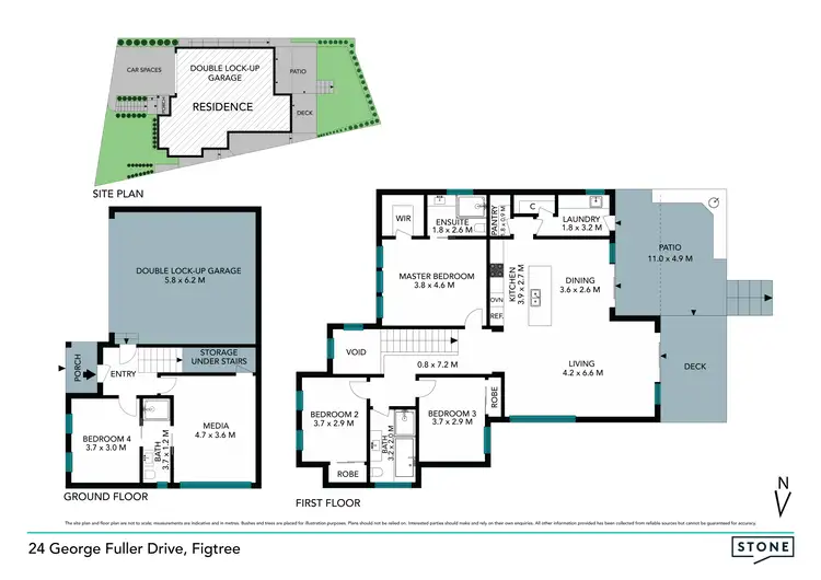 Floorplan of Homely house listing, 24 George Fuller Drive, Figtree NSW 2525