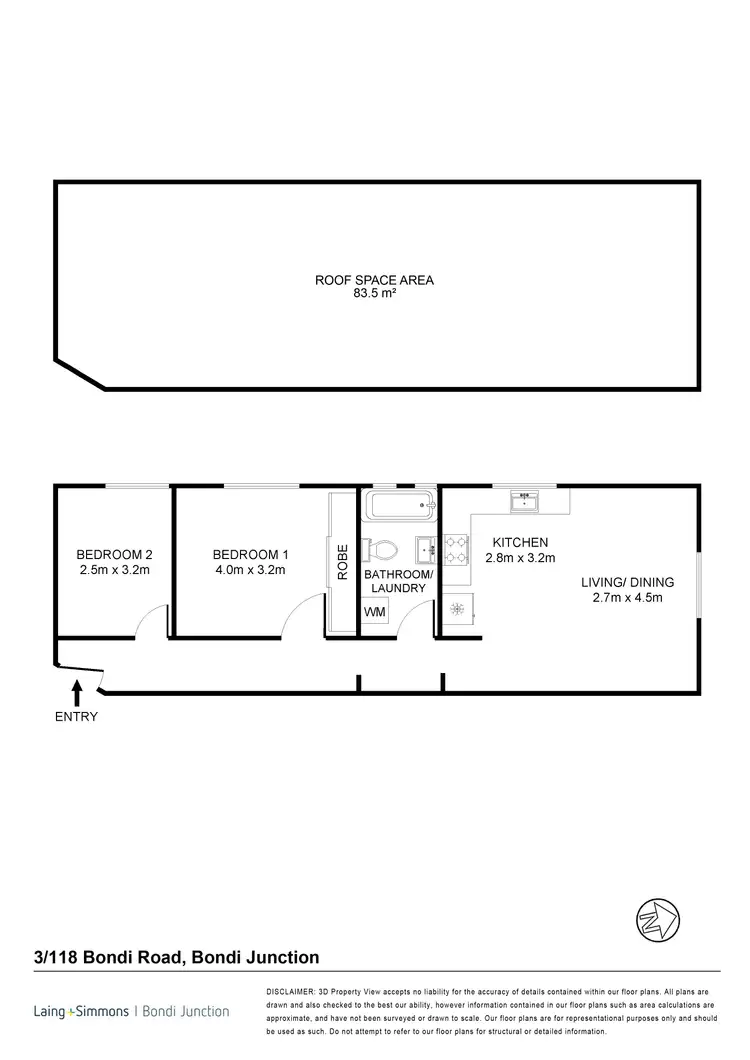 Floorplan of Homely apartment listing, 3/118 Bondi Road, Bondi NSW 2026
