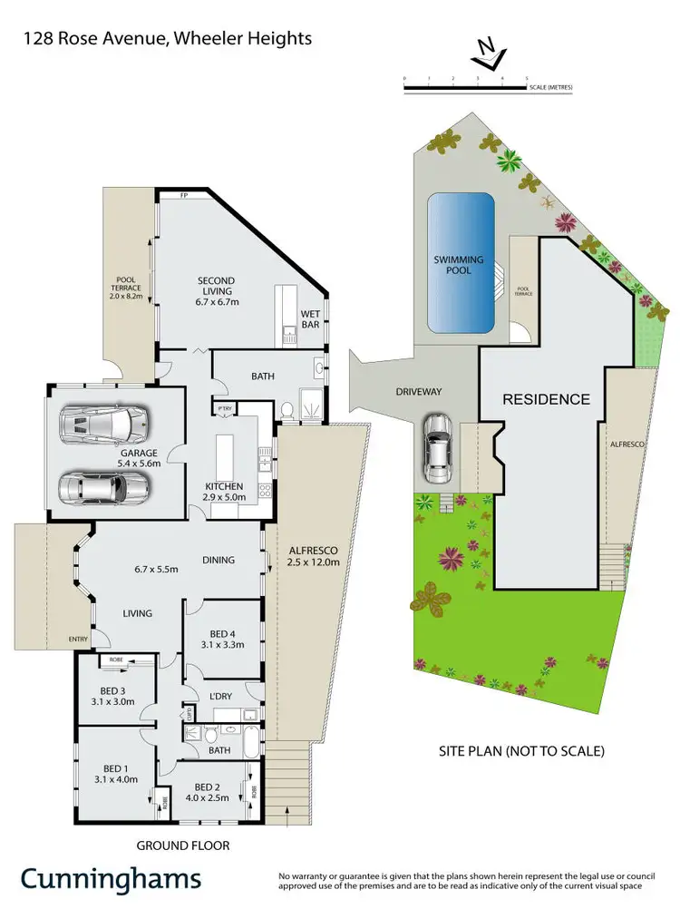 Floorplan of Homely house listing, 128 Rose Avenue, Wheeler Heights NSW 2097