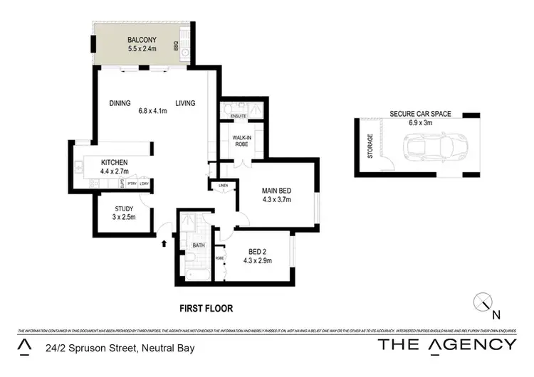 Floorplan of Homely apartment listing, 24/2 Spruson Street, Neutral Bay NSW 2089