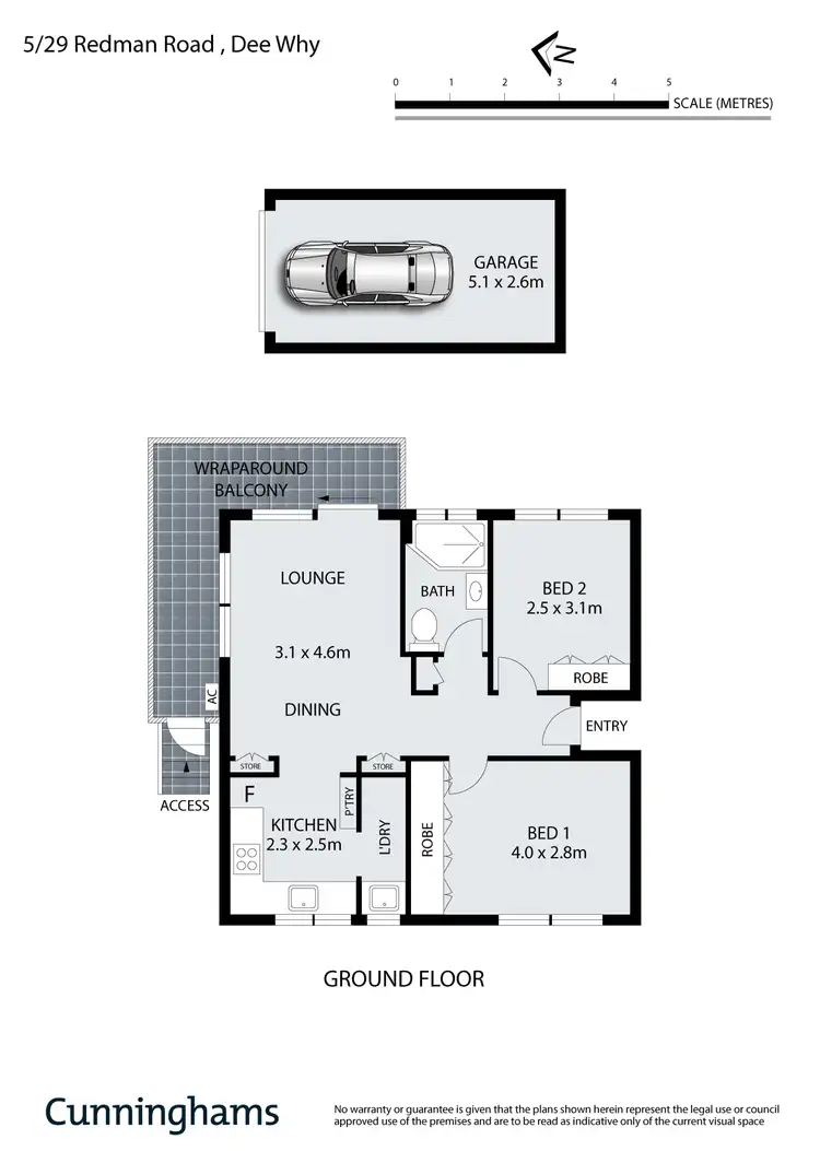 Floorplan of Homely apartment listing, 5/29 Redman Road, Dee Why NSW 2099