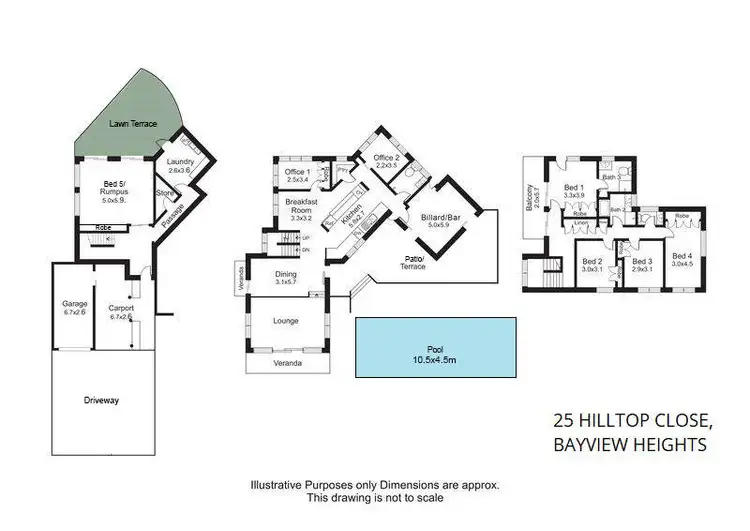 Floorplan of Homely house listing, 25 Hilltop Close, Bayview Heights QLD 4868