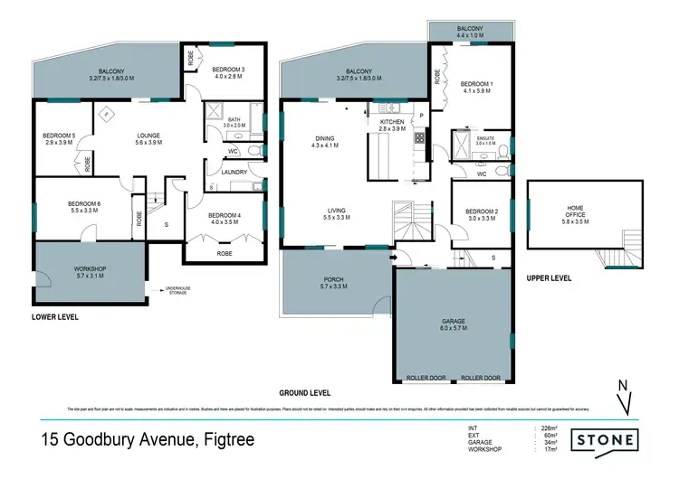 Floorplan of Homely house listing, 15 Goodbury Avenue, Figtree NSW 2525