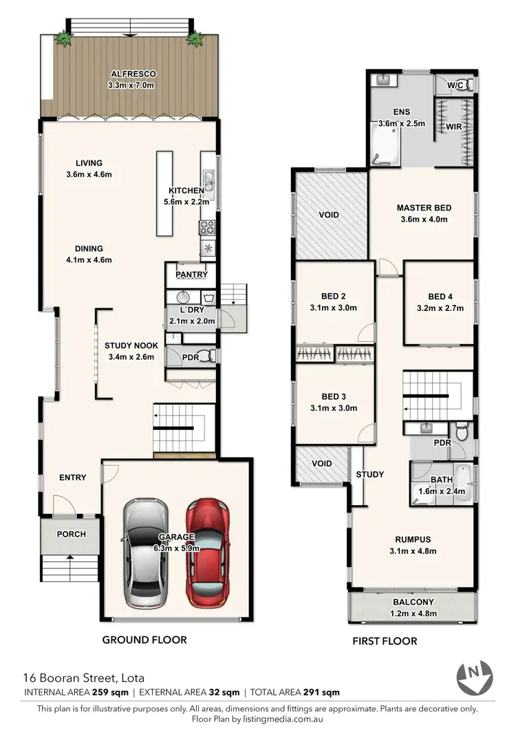 Floorplan of Homely house listing, 16 Booran Street, Lota QLD 4179