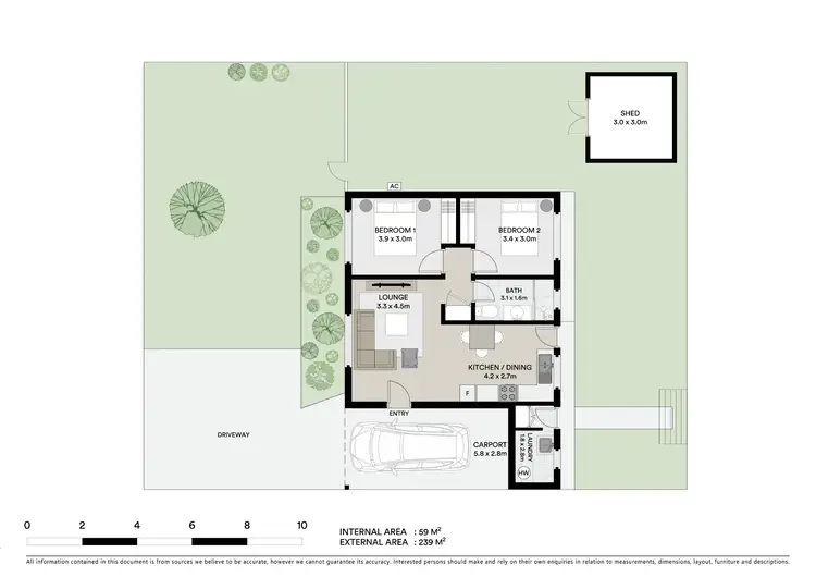 Floorplan of Homely unit listing, 9/70A Lawson Street, Mudgee NSW 2850