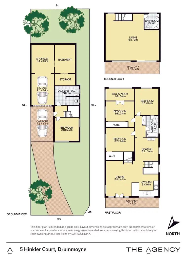 Floorplan of Homely house listing, 5 Hinkler Court, Drummoyne NSW 2047
