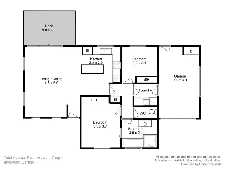 Floorplan of Homely unit listing, 16B Whitelea Court, Sorell TAS 7172