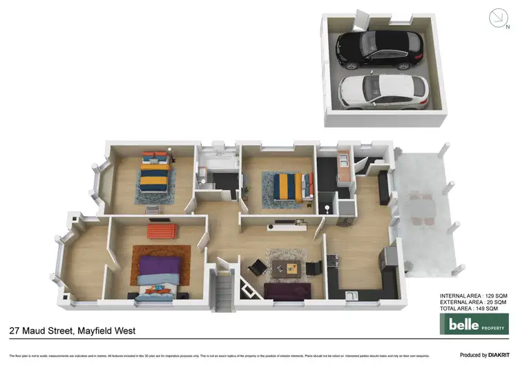 Floorplan of Homely house listing, 27 Maud Street, Mayfield West NSW 2304