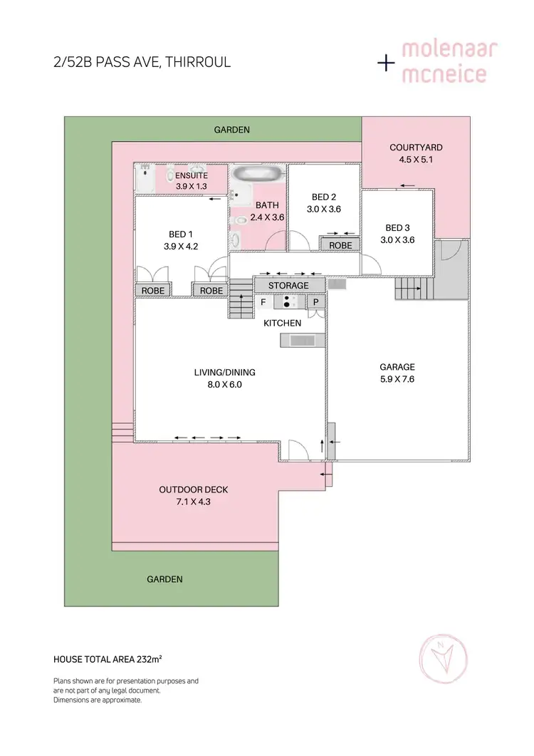 Floorplan of Homely villa listing, 2/52b Pass Avenue, Thirroul NSW 2515