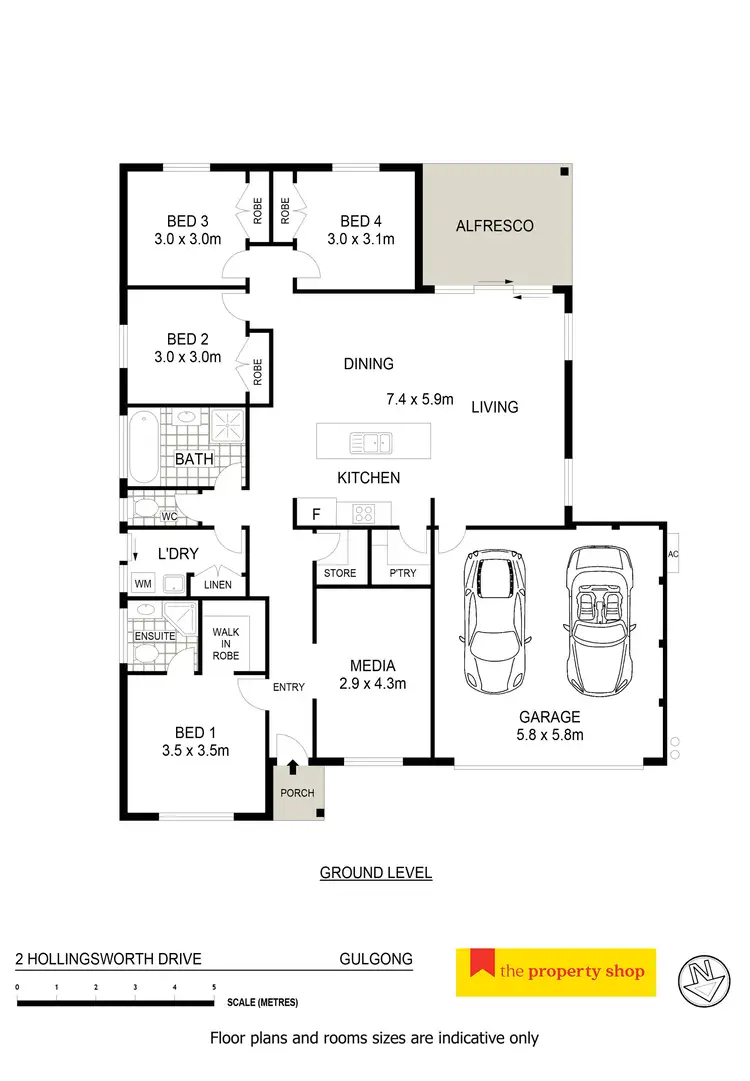Floorplan of Homely house listing, 2 Hollingsworth Drive, Gulgong NSW 2852