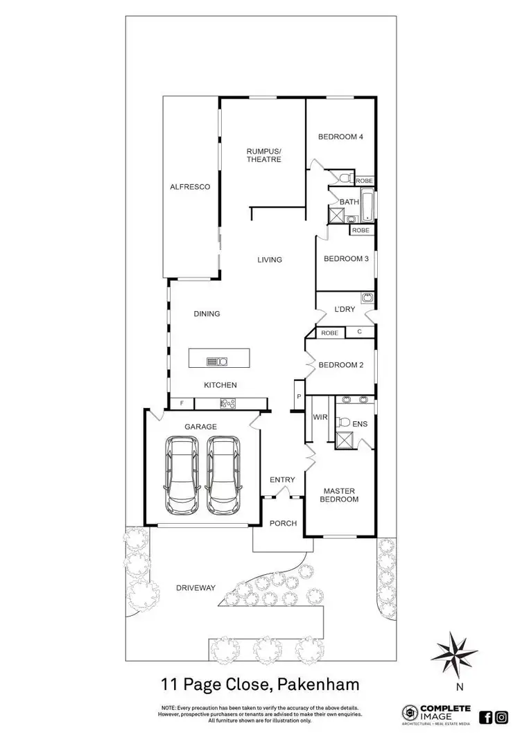 Floorplan of Homely house listing, 11 Page Close, Pakenham VIC 3810