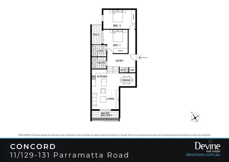 Floorplan of Homely apartment listing, 11/129-131 Parramatta Road, Concord NSW 2137