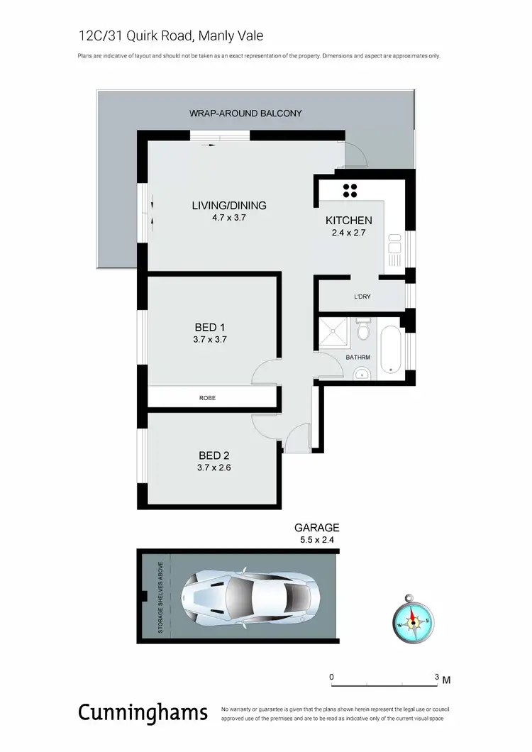 Floorplan of Homely apartment listing, 12C/31 Quirk Road, Manly Vale NSW 2093