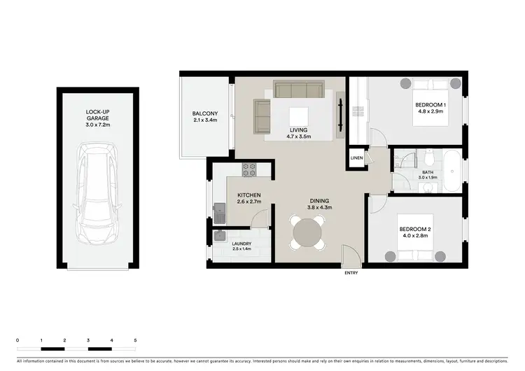 Floorplan of Homely apartment listing, 18/384 Rocky Point Road, Sans Souci NSW 2219