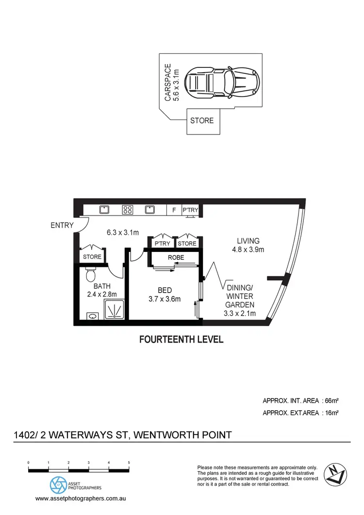 Floorplan of Homely apartment listing, 1402/2 Waterways Street, Wentworth Point NSW 2127