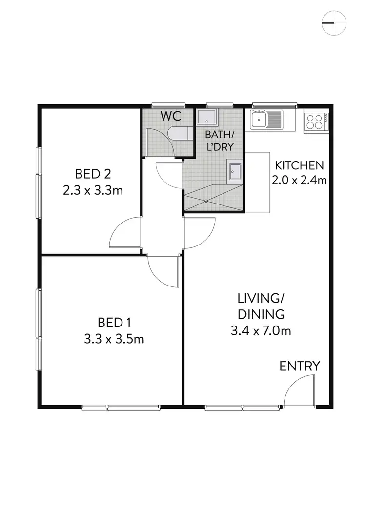 Floorplan of Homely apartment listing, 6/151a Smith Street, Summer Hill NSW 2130