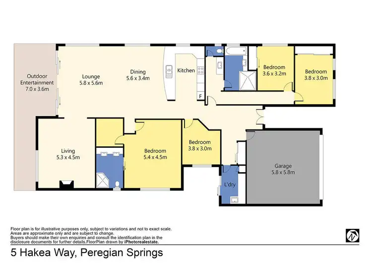 Floorplan of Homely house listing, 5 Hakea Way, Peregian Springs QLD 4573