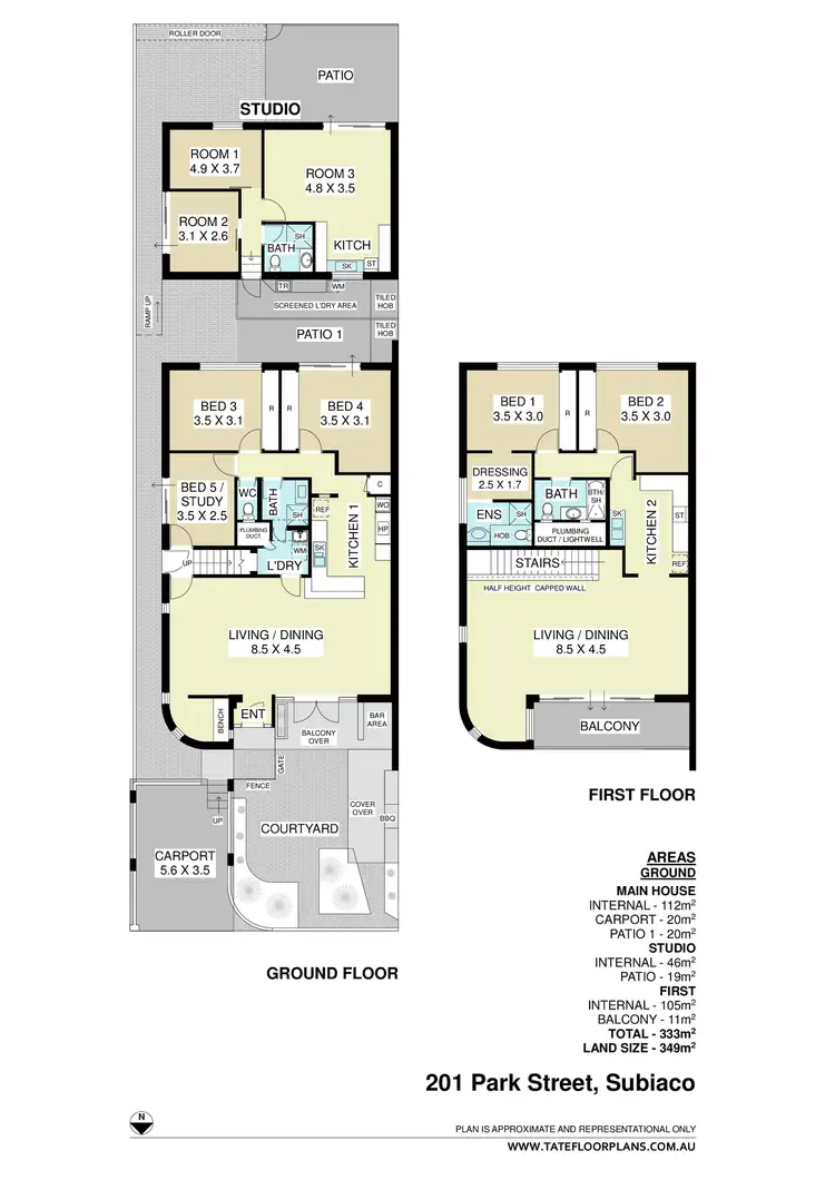 Floorplan of Homely house listing, 201 Park Street, Subiaco WA 6008