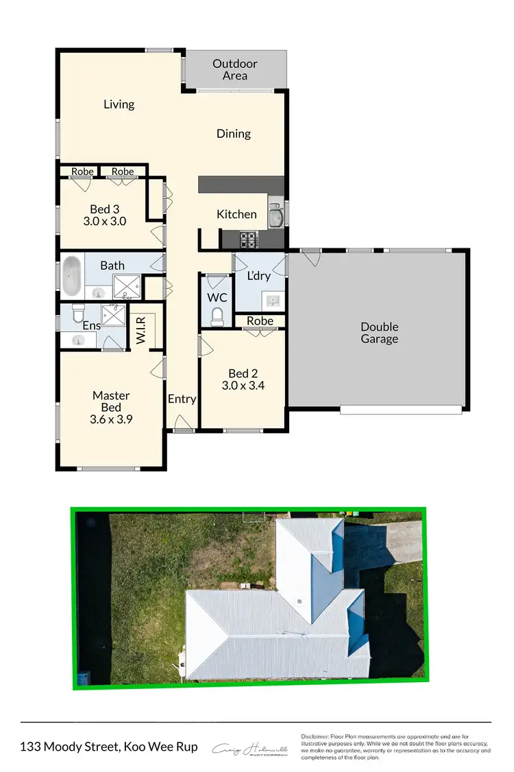 Floorplan of Homely house listing, 133 Moody Street, Koo Wee Rup VIC 3981