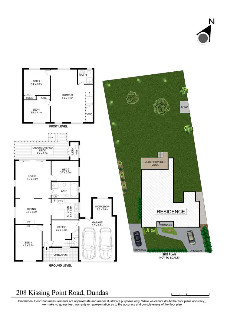 Floorplan of Homely house listing, 208 Kissing Point Road, Dundas NSW 2117
