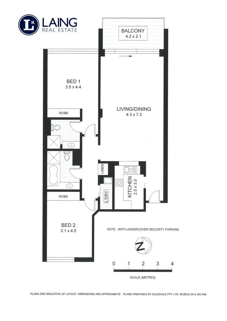 Floorplan of Homely apartment listing, 701/7 Rockwall Crescent, Potts Point NSW 2011
