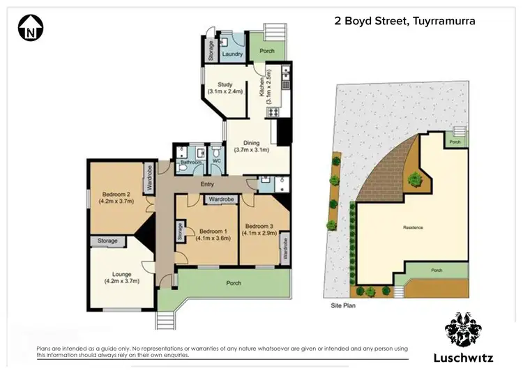Floorplan of Homely semi-detached listing, 2 Boyd Street, Turramurra NSW 2074
