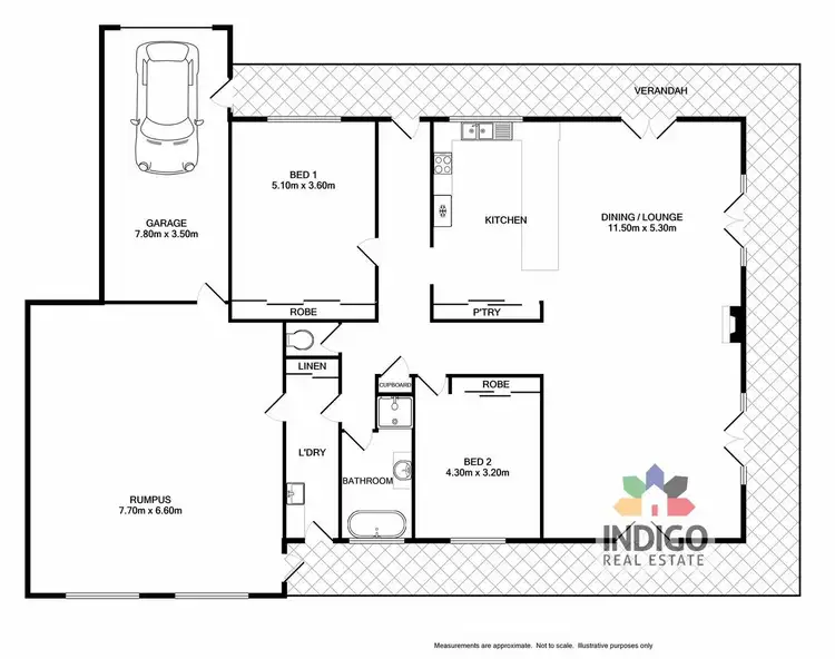 Floorplan of Homely house listing, 6B Diffey Road, Beechworth VIC 3747