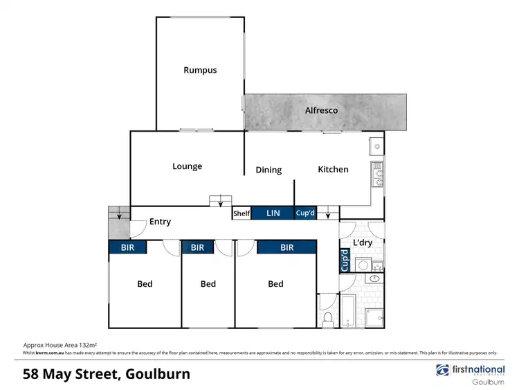 Floorplan of Homely house listing, 58 May Street, Goulburn NSW 2580