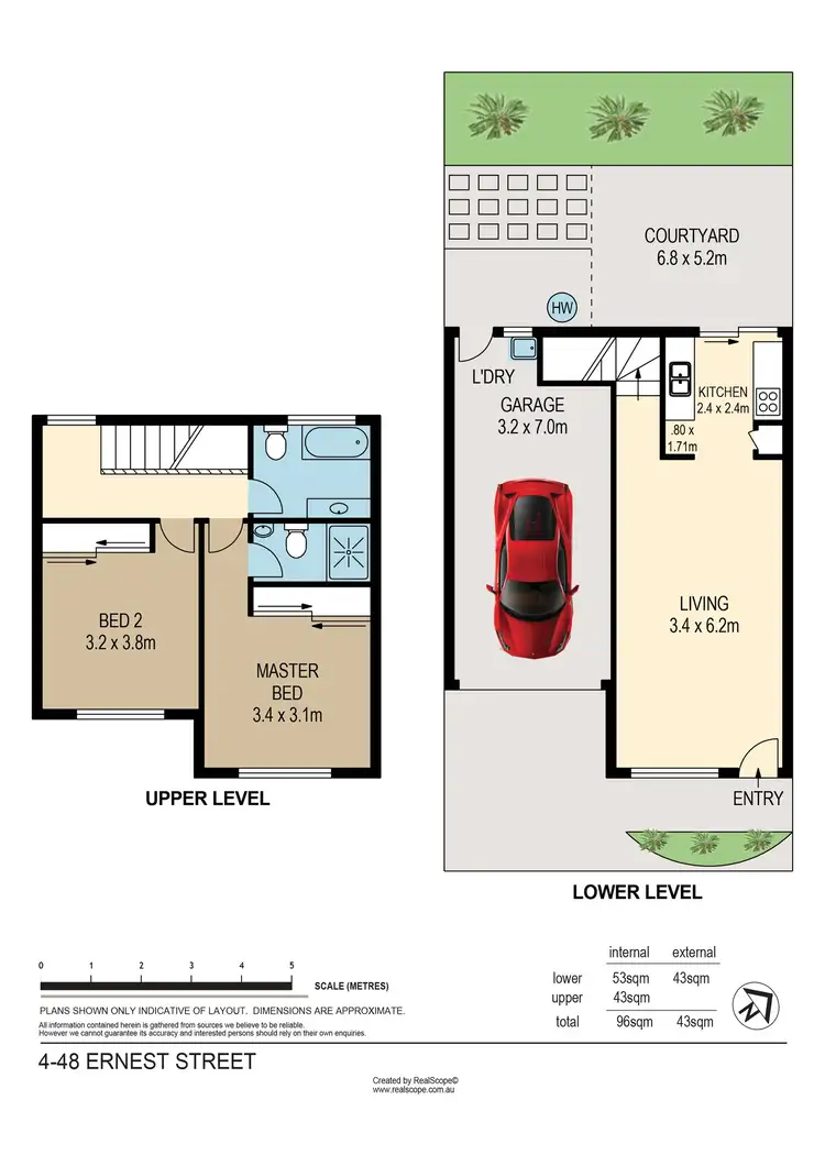 Floorplan of Homely townhouse listing, 4/48 Ernest Street, Morningside QLD 4170