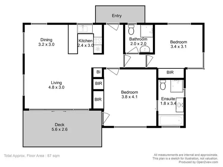 Floorplan of Homely unit listing, 28/6955 Arthur Highway, Port Arthur TAS 7182