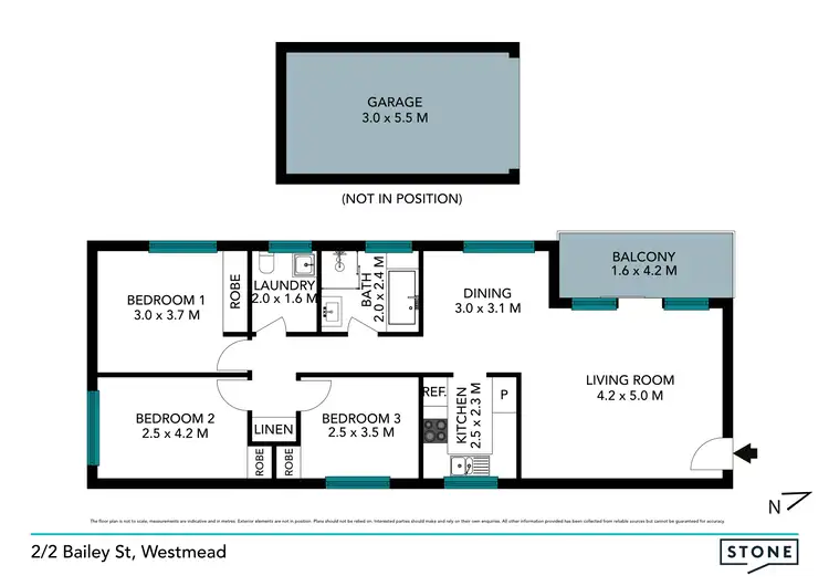 Floorplan of Homely apartment listing, 2/2 Bailey Street, Westmead NSW 2145