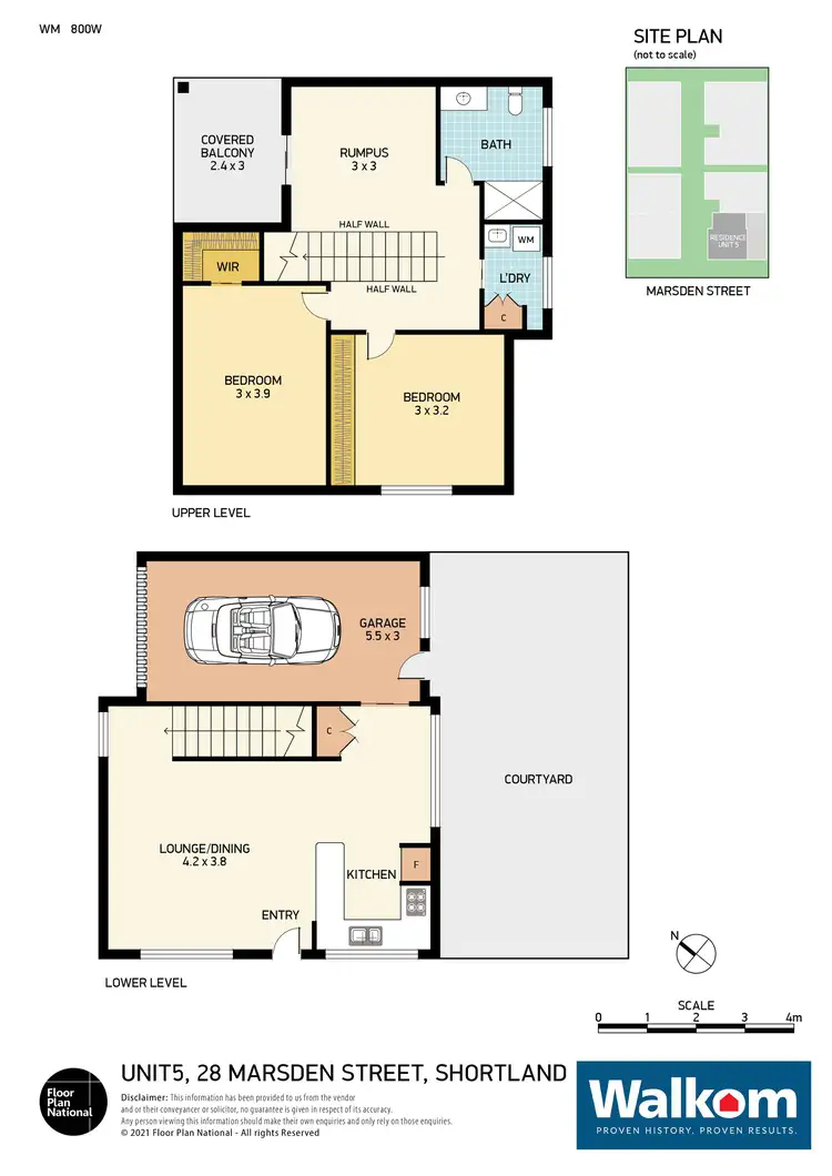 Floorplan of Homely townhouse listing, 5/28 Marsden Street, Shortland NSW 2307