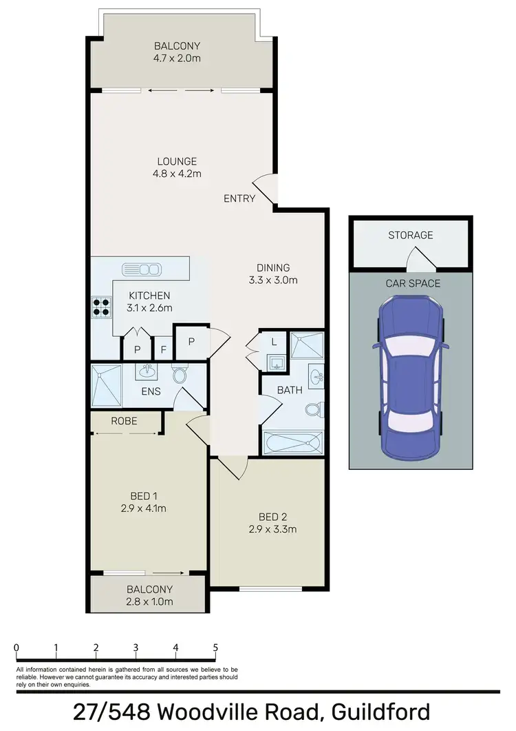 Floorplan of Homely unit listing, 27/548-556 Woodville Road, Guildford NSW 2161