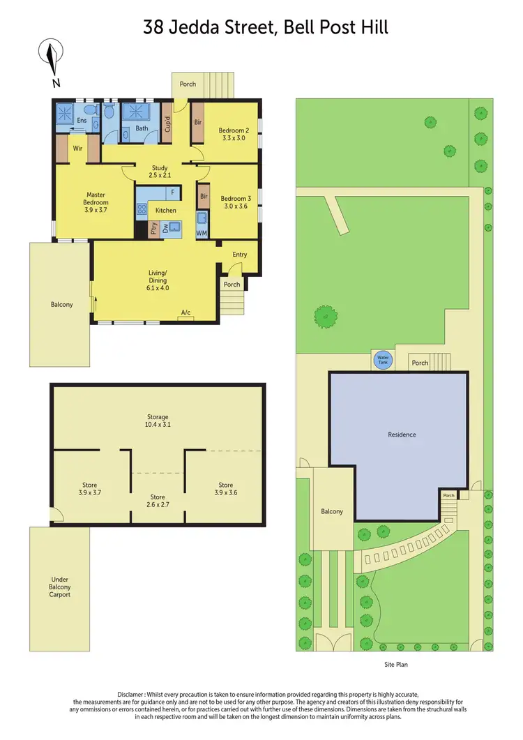 Floorplan of Homely house listing, 38 Jedda Street, Bell Post Hill VIC 3215
