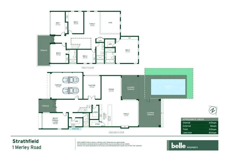 Floorplan of Homely house listing, 1 Merley Road, Strathfield NSW 2135