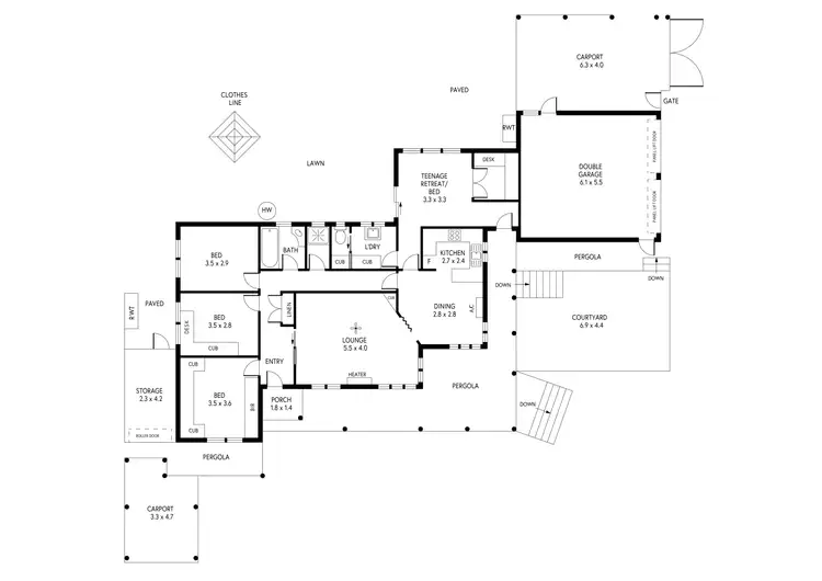 Floorplan of Homely house listing, 10 Coventry Drive, Athelstone SA 5076