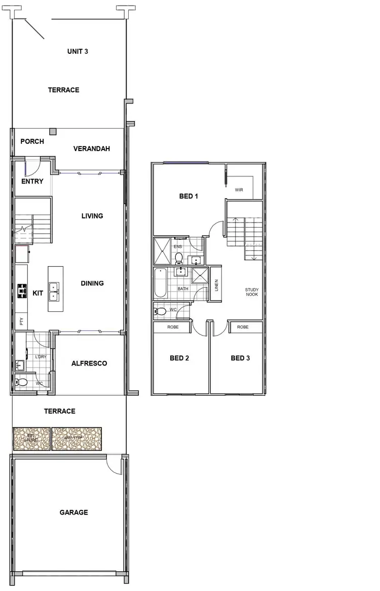 Floorplan of Homely terrace listing, 3/51 Mary Street, Googong NSW 2620