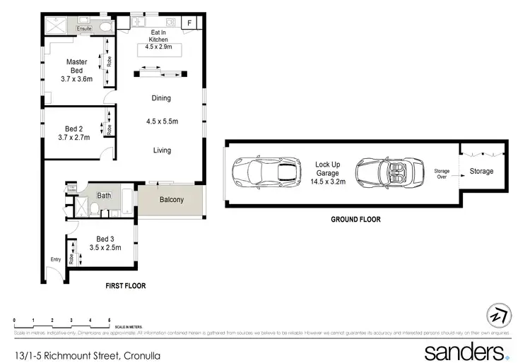 Floorplan of Homely apartment listing, 13/1-5 Richmount Street, Cronulla NSW 2230