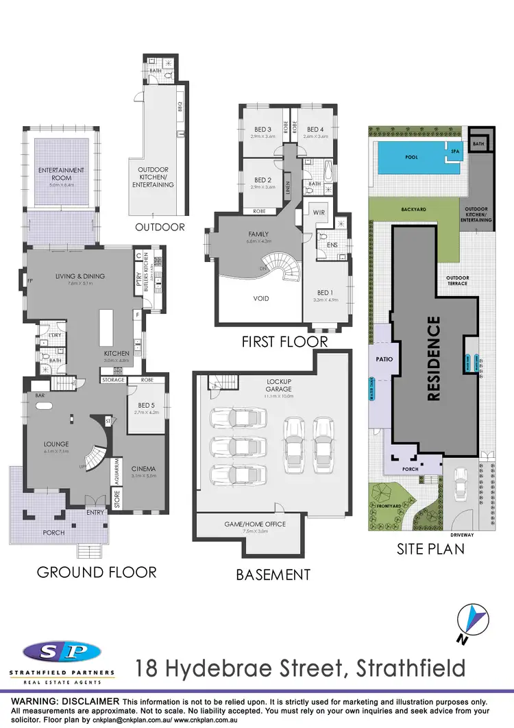 Floorplan of Homely house listing, 18 Hydebrae Street, Strathfield NSW 2135