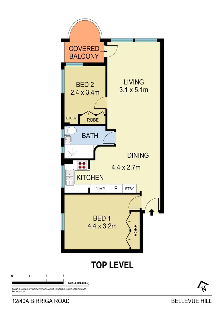 Floorplan of Homely apartment listing, 12/40a Birriga Road, Bellevue Hill NSW 2023