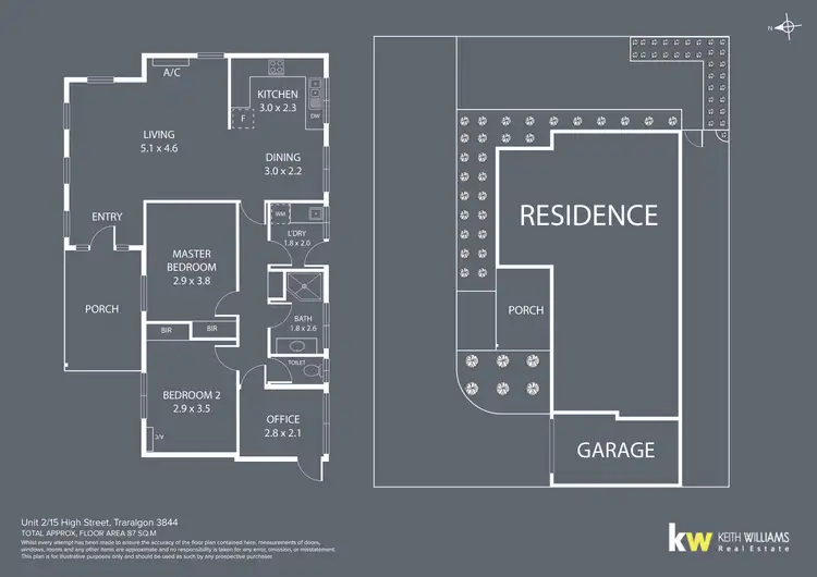 Floorplan of Homely unit listing, 2/15 High Street, Traralgon VIC 3844