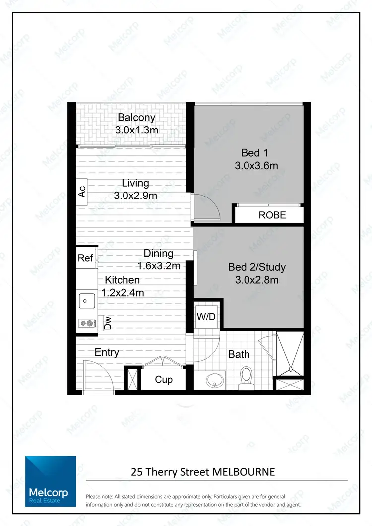 Floorplan of Homely apartment listing, 1910/25 Therry Street, Melbourne VIC 3000